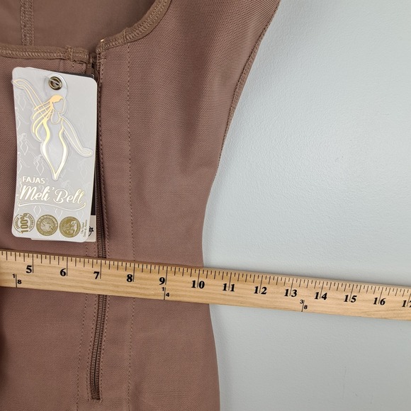 Fajas Melibelt 2016 Post Surgery Body Suit‎ Size M Cocoa Girdle Lycra Shapewear - Picture 10 of 14